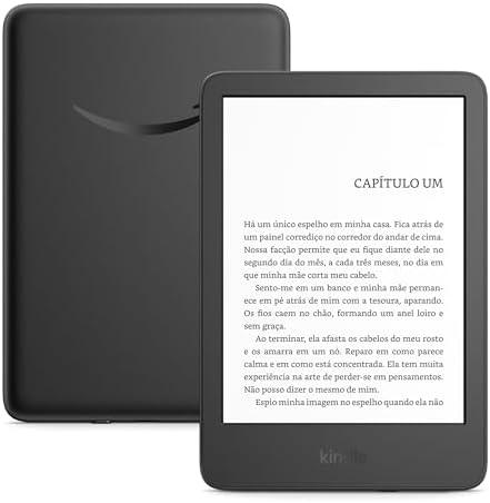         Novo Kindle (16 GB - modelo 2024) - Leve e compacto, com tela antirreflexo, trocas de página mais rápidas, luz frontal ajustável e bateria de longa duração - Cor Preta       