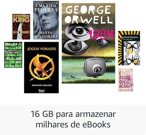         Novo Kindle (16 GB - modelo 2024) - Leve e compacto, com tela antirreflexo, trocas de página mais rápidas, luz frontal ajustável e bateria de longa duração - Cor Preta       