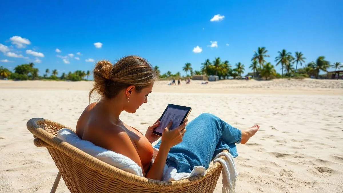 Tablets para leitura de e-books em ambientes externos Tablets para leitura de e-books em ambientes externos