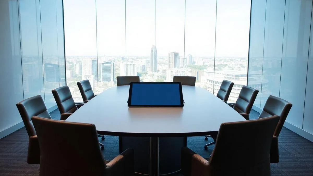 Tablets com função de espelhamento para apresentações em reuniões