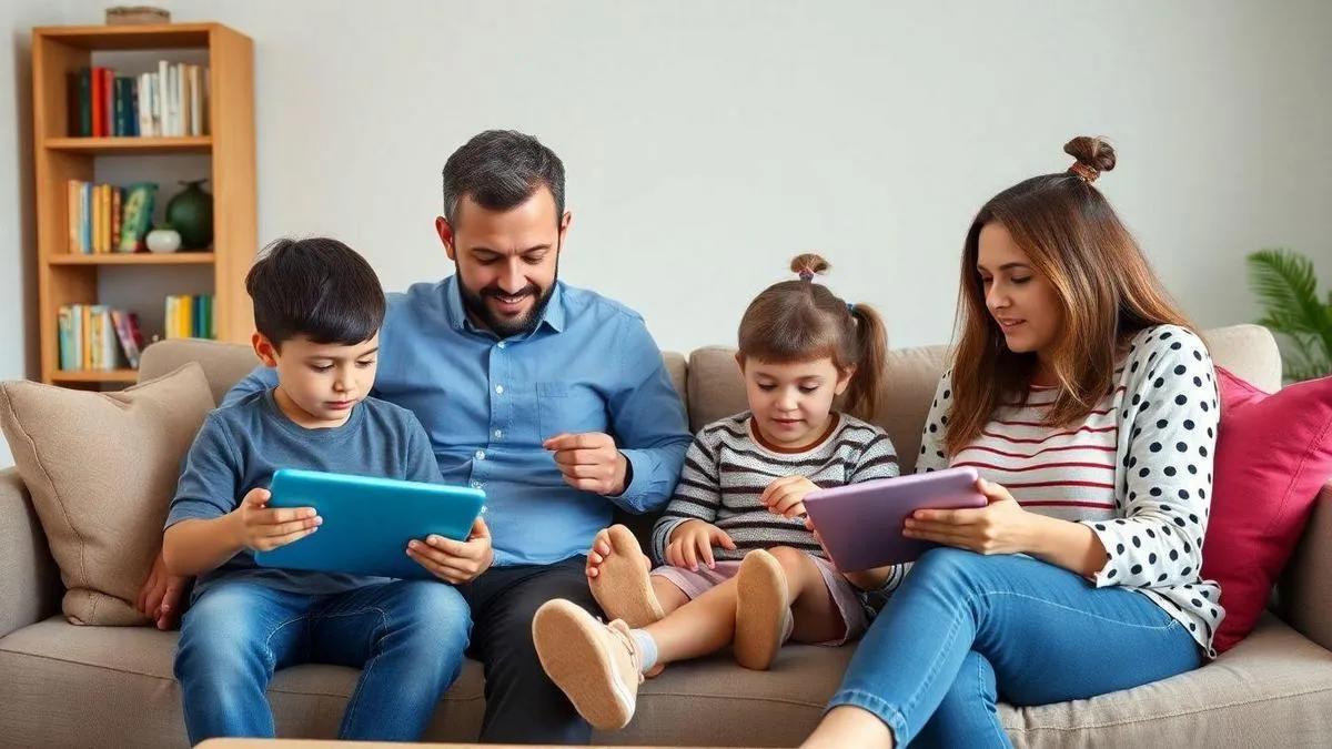 Tablets para pais e filhos com controle parental de segurança Tablets para pais e filhos com controle parental de segurança