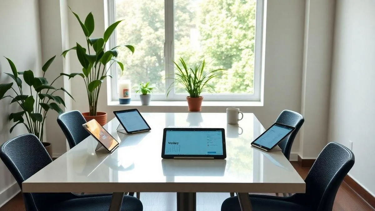 Tablets para uso empresarial com aplicativos de produtividade integrados